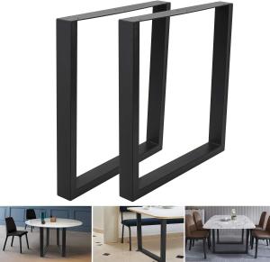 pés modernos 1000lbs 2pcs da tabela do metal 28x23 pés da mobília de 28