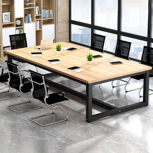 Wooden Conference Table Simple Modern Long Negotiating Desk Group Study Platform