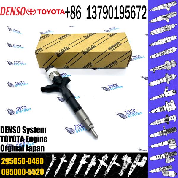 Injetor de combustível de trens comuns 23670-0L090 23670-30400 23670-09350 23670-39365 295050-0460 Para motor Toyota Hilux 2KD-FTV
