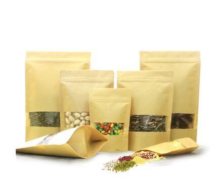 dry almond packaging bag stand up pouch printed aluminum foil resealable zipper kraft paper food
