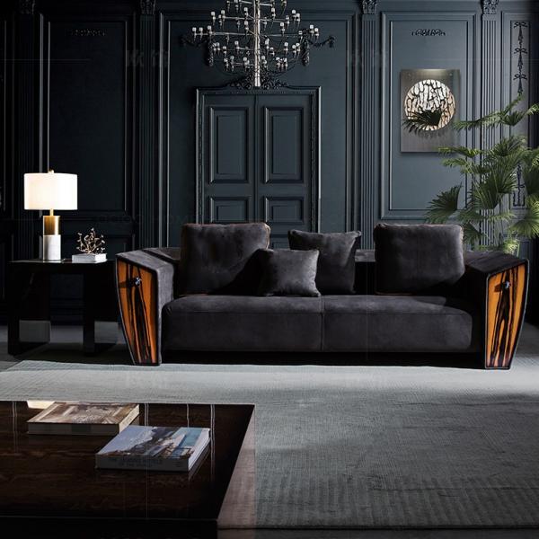 Matted 0.75m Comfy Modular Sectional Couch , Surrey Classic Chesterfield Velvet Sectional Sofa