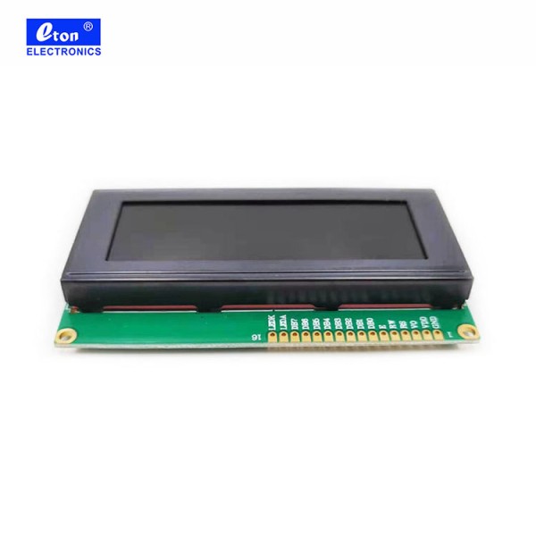 Monochrome 20x4 STN Display Module with Red Words on Black Background Character Pantalla Ecran Lcd