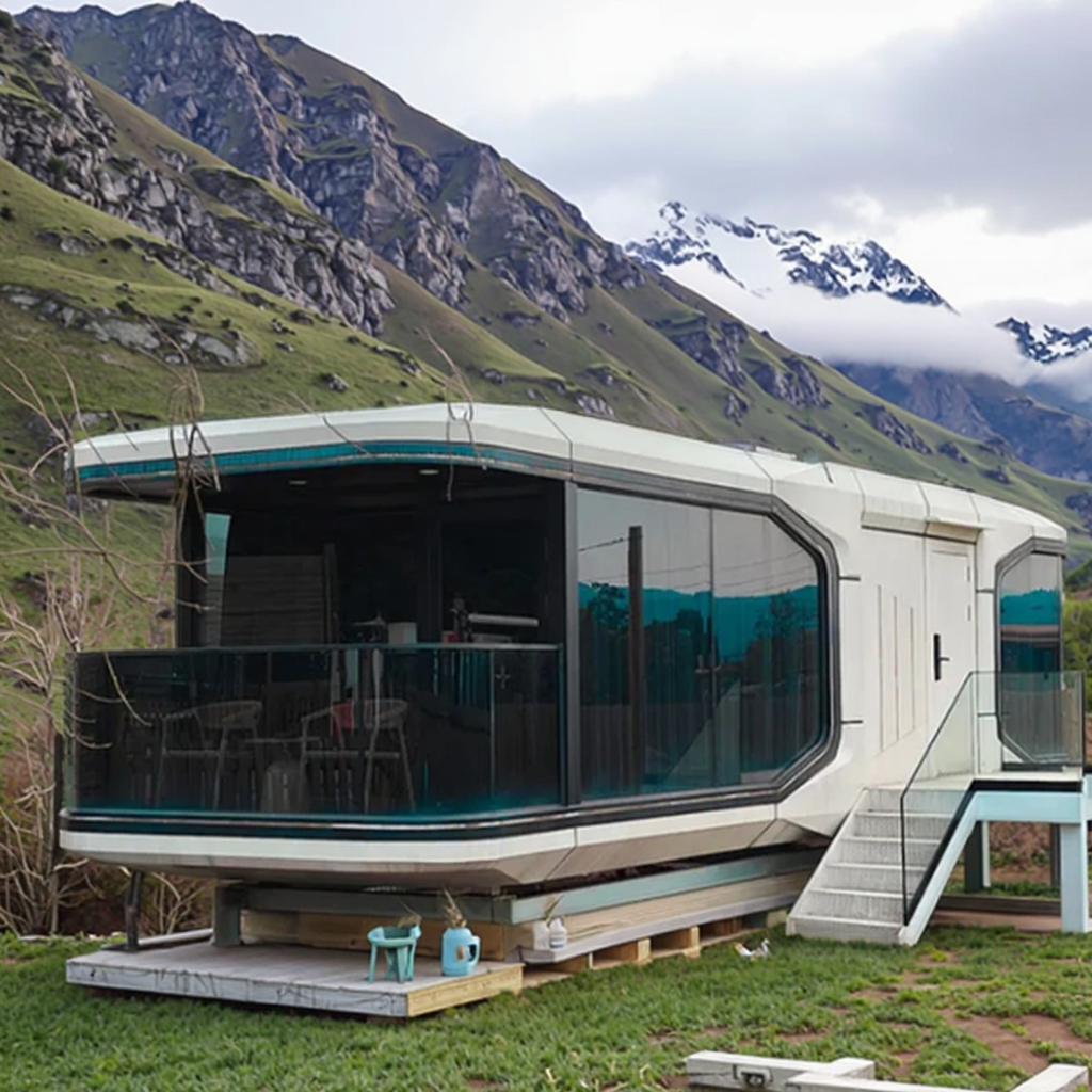 Prefab Waterproof Mobile Capsule Steel Structure Detachable Space Capsule Design Fast Construction for Villa Resort Office Use
