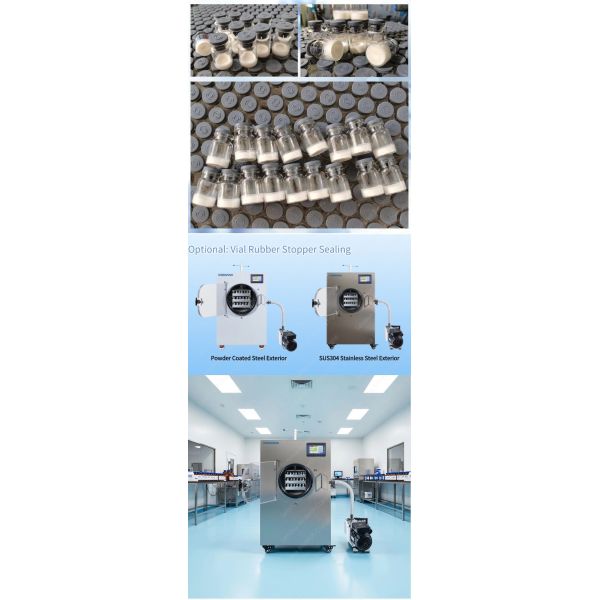 4Kg 5Kg 6Kg Freeze Dryer Lyophilizer 70C Low Temperature Commercial Lyophilizer NovaDryer-LF400