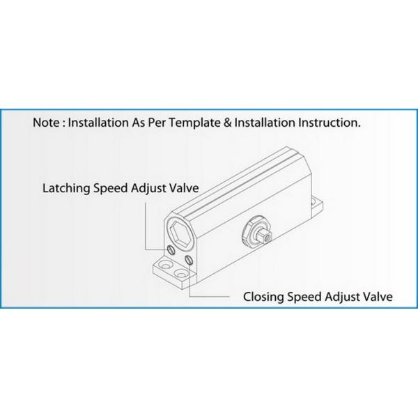 Square Overhead Residential Door Closer , Top Jamb Fire Rated Auto Door Closer