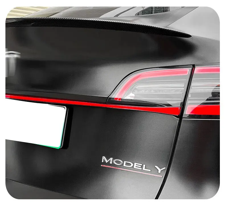 Para el Tesla Model Y 3 a través de la luz trasera Dinámica de la luz trasera de la franja de actualización y modificación Decoración M3 Y