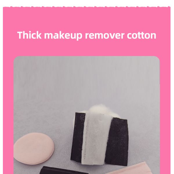 OEM Premium Organic Disposable Facial Cosmetic Pure Cotton Pads Makeup Remover Pad Black Cotton Pad