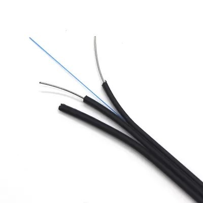Indoor Use FTTH Drop Fiber Optic Cable G652D G657A1 GJXH LSZH Sheath 100N