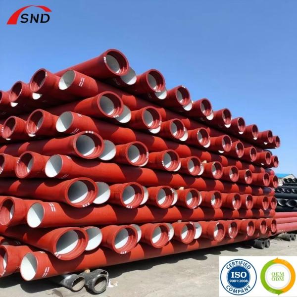 Centrifugal Ductile Cast Iron Pipe For Water Supply Cement Lined Manufacturer