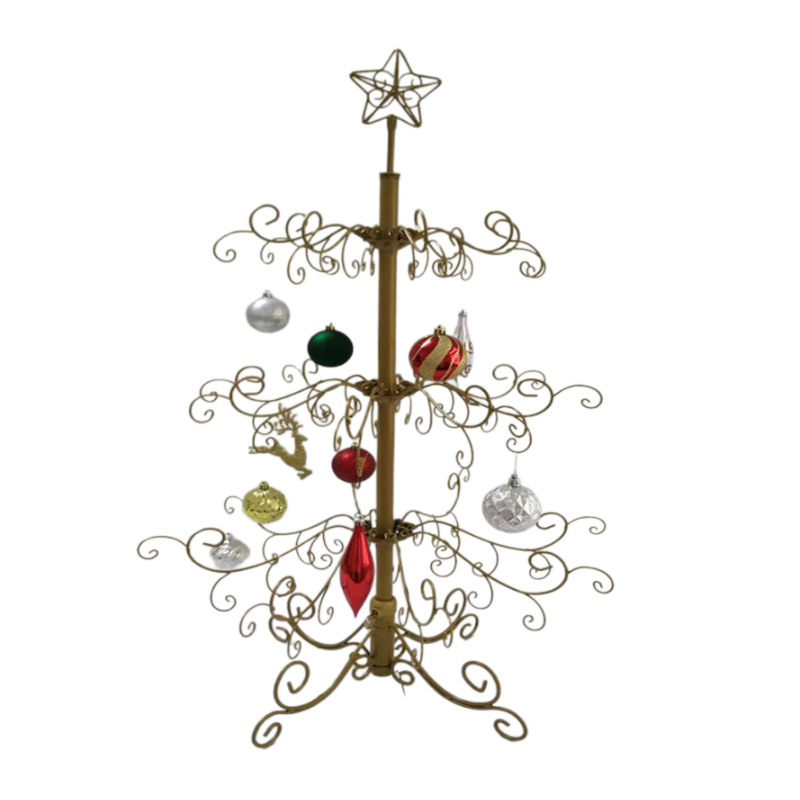 Iron Wire 3 Feet Metal Christmas Tree for Holiday Markets Trade Shows