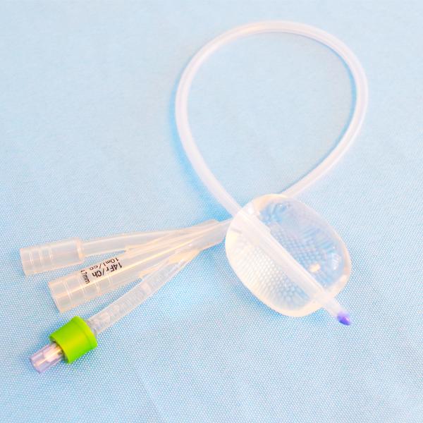 Factory Price Disposable 100% All Silicone Triple Lumen Urinary Catheter 3 Way Silicone Foley Catheter