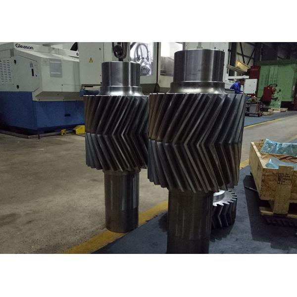 El engranaje cónico de acero de la raspa de arenque de aleación lleva - la carburación superficial resistente