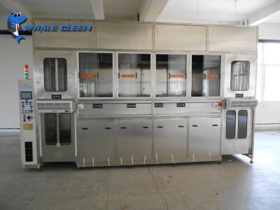 Linha da limpeza ultrassônica do braço do pórtico automatizada inteiramente para a indústria ótica