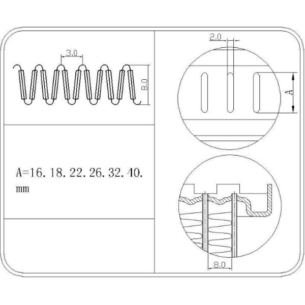 Car Cooling Radiator Auto Brazing Radiator Diameter 34 Mm Oem 96536523