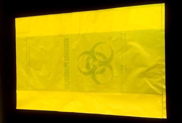 Hospital Biohazard Bag Medical Waste Garbage Bags Infections Linens Waste Bags, Red biohazard linen bag for hospital