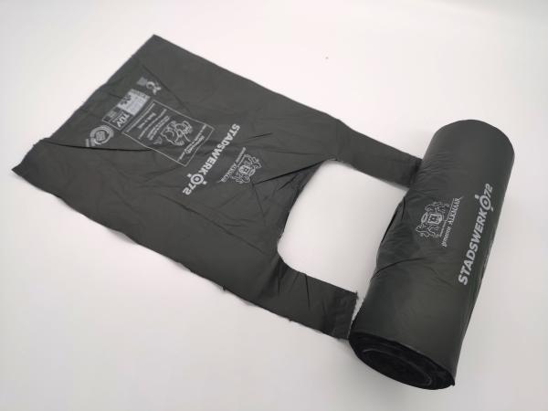 Corn Starch ISO9001 Biodegradable and Compostable Bags Dog Poop Bags With Handles