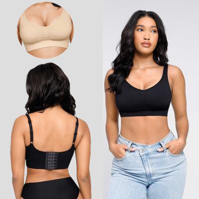 Everyday Style Spandex Nylon HEXIN Invisible Deep Cup Bra Shapewear Shapers for Women