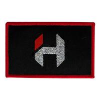 Fer rouge de frontière de Merrow sur les corrections tissées par fonte chaude imperméable de correction de broderie