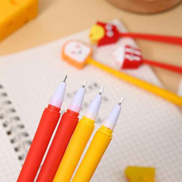Cute Kawaii Pen Accessoires Pour Fille Animaux Fruit en forme de soulagement du stress fournitures Gel encreurs avec remplacement remplis pour les enfants Étudiants Bureau scolaire