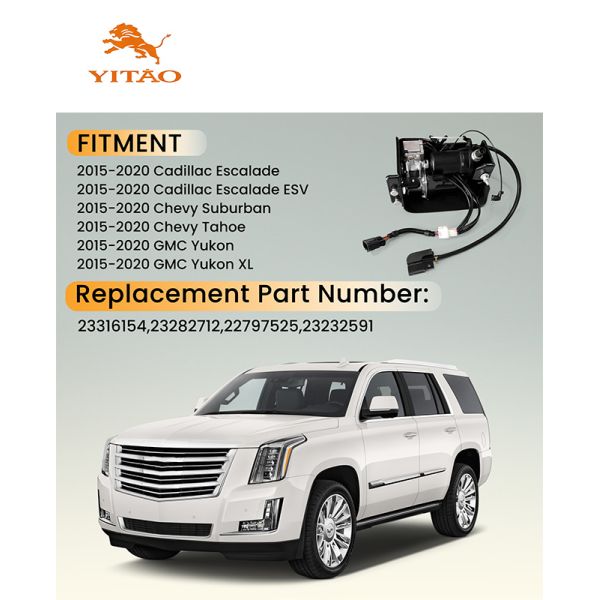 Air Suspension Compressor P-3242 23316154 for Cadillac & GM SUVs 2001-2020