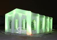 barraca inflável do banquete de casamento da explosão grande de 12x6m com luz do diodo emissor de luz, janelas móveis das portas N