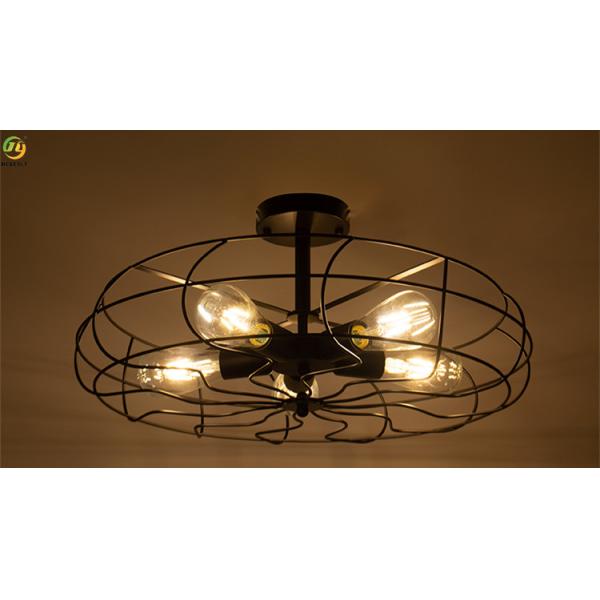 Home E26 Nordic Iron Pendant Light Art Baking Paint Black