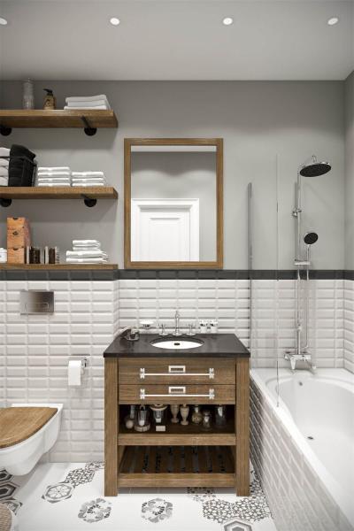 White And Black Basic Bread Tiles And Subway wall Tiles 75x152mm For Kitchen