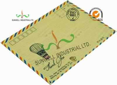 Standard Size Kraft Paper Custom Printed Envelopes With UPC Barcode Printing Edge