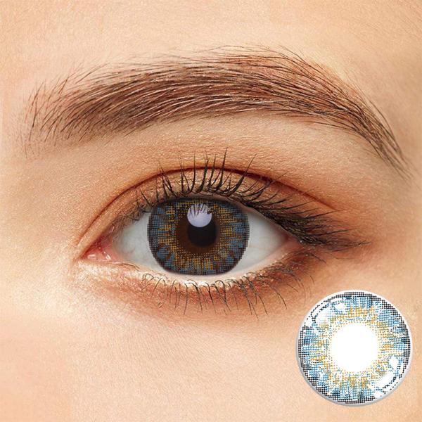KSSEYE True Sapphire Blue Contact Lenses Non Prescription 14.5