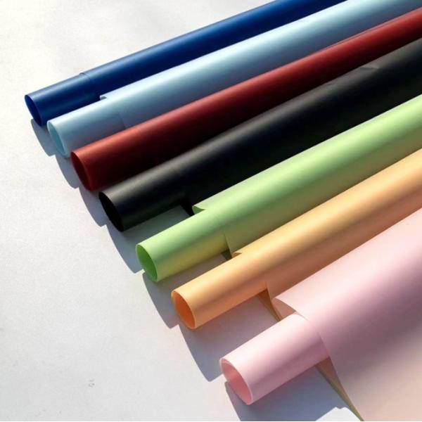 Solid-color matte paper-wrapped flower paper, flower packaging paper material, flower shop bouquet waterproof packaging paper, semi-transparent plastic paper