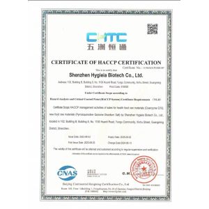 Shenzhen Hygieia Biotechnology Co., Ltd. Certifications