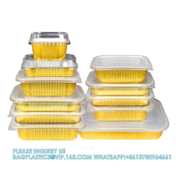 2200ml/4.85LB, Sturdy Aluminum Foil Pans With Lids For Cooking, Baking, Reheating, Freezer, Oven, Recyclable