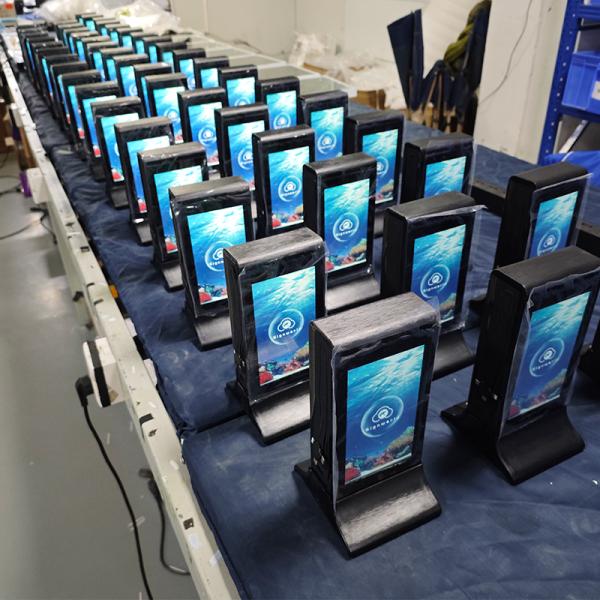 7 дюймовый Wi-Fi Touch LCD Digital Signage Двухсторонний ресторанный стол Реклама Экранный проигрыватель Меню дисплей