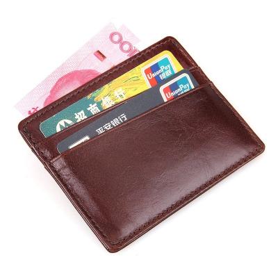10.5x8cm Mini Credit Card Wallet, cuir Bifold de portefeuille de porte-cartes de CDR Debossing