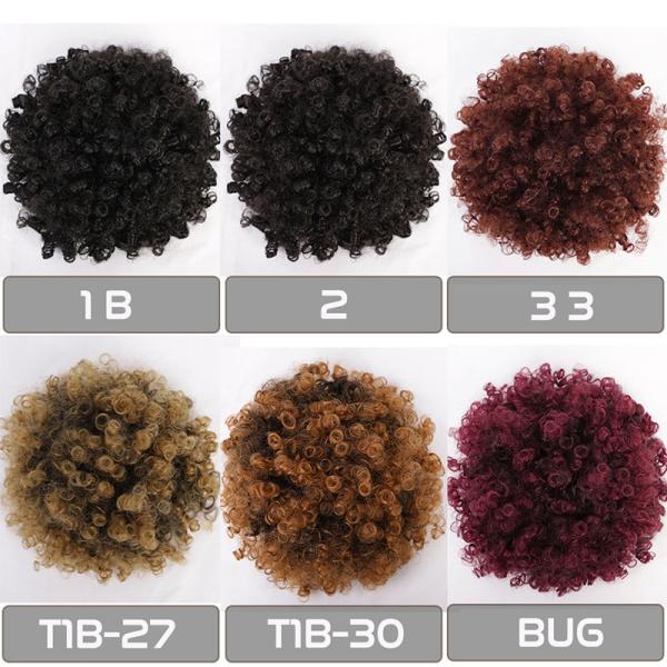 Best Prices for Heat Resistant Afro Kinky Curly Clip In Hair Extensions Chignon Style