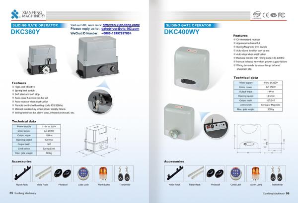 Automatic  Sliding Gate Operator PORTAILS a BATTANT