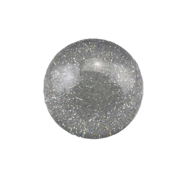 A bola acrílica colorida com o cristal do espaço livre do pó do brilho personalizou a bola decorativa acrílica da resina das bolas de 76mm