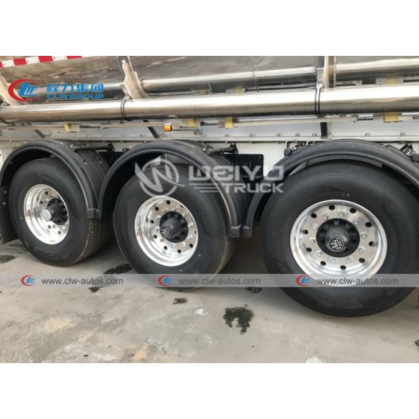 SASO ADR 3 Axle 5454 Aluminum Alloy Oil Tanker Trailer 42000L