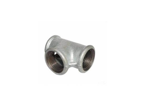 China Manufacturer OEM Black Malleable Cast Iron Pipe Fittings Banded Tee
