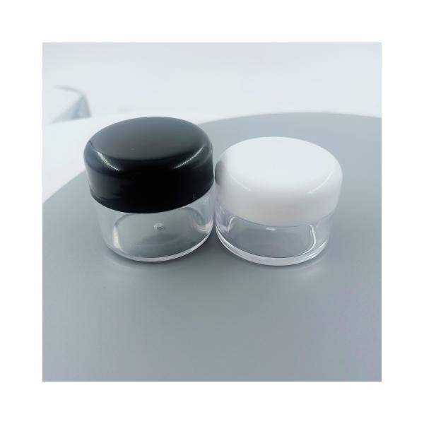 Jarrón de crema de plástico transparente para el cuello de 7 ml y 10 ml para envases cosméticos industriales