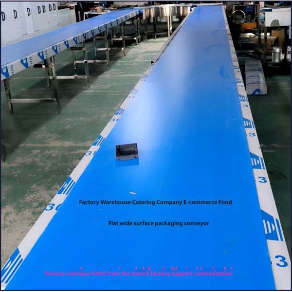 Commercial Tableware Transfer Kitchen Conveyor Belt Food Recycling Packaging Conveying Belt