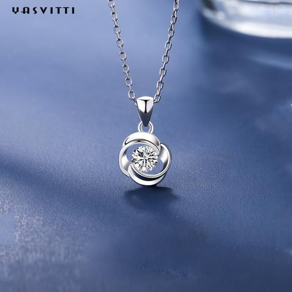 Роскошные геометрические стерлинговые серебряные камня топаза ожерелья ювелирные изделия ожерелиь голубого привесные