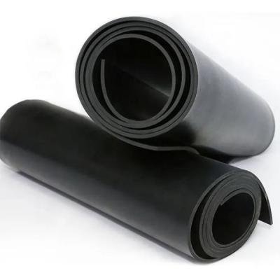 Folha de borracha butílica industrial EPDM NBR CR IIR para passeios e corredores antiderrapante do ginásio