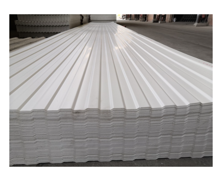 Blue / White Anti Corrosion Roof Tile Waterproof PVC Roofing Sheets