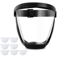 Haute définition précise de masque de protection de brouillard de masque de protection protecteur noir de plein visage l'anti