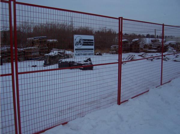 Canada Event Temporary Fence Hire Imported 6'x10' construction fencing panels mesh 2x4x8 ga wire coated RAL3004