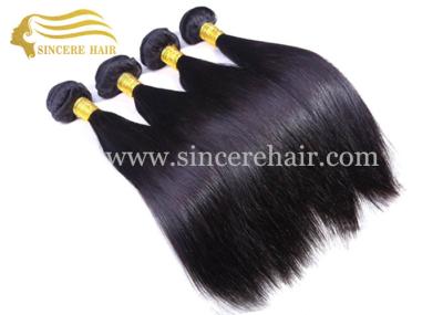 22 Inch Virgin Human Hair Extensions, 55 CM Natural #1B Virgin Remy Human Hair Weft Extensions 100 G For Sale