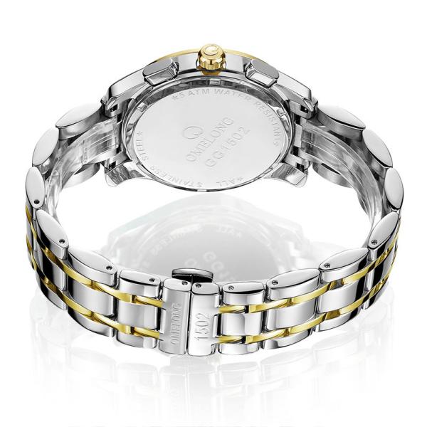 5ATM Waterproof Quartz Wrist Watch SS Buckle BSCI For 24 Hours Display