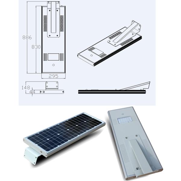 18В интегрировало все в одной высокой эффективности приведенной уличного света 1900Лм с датчиком Рада