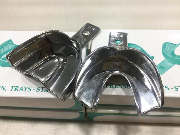 Stainless Steel Dental Impression Trays Autoclavable No Perforated High Strength
